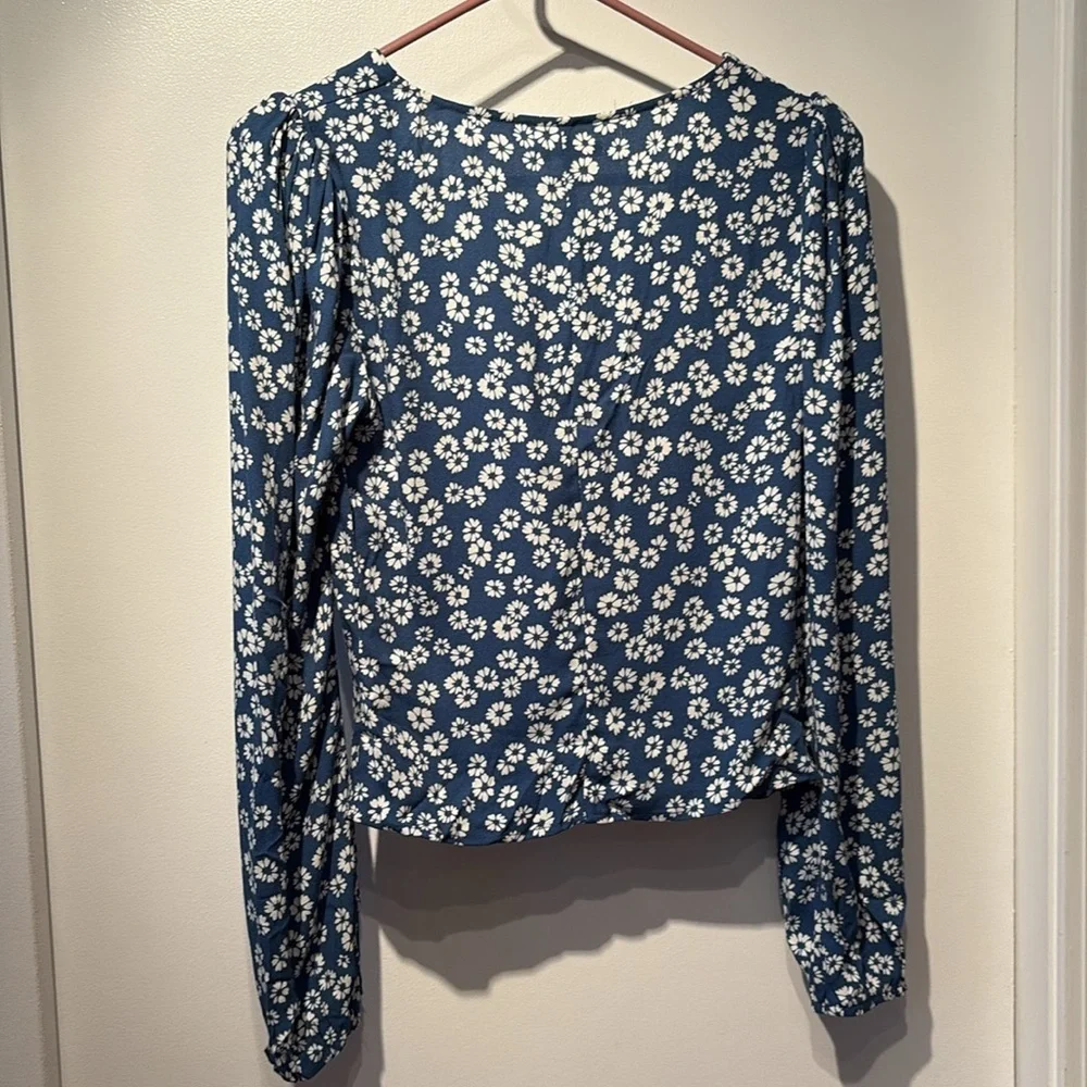 Reformation Nell Floral Button Front Top